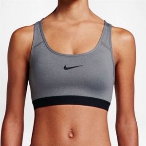 Nike Grey Dri-Fit Sports Bra Size Medium